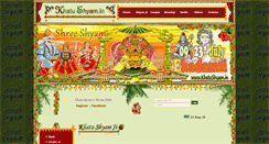 Desktop Screenshot of khatushyam.in